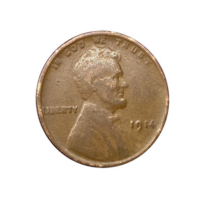 1914 Lincoln Wheat Penny Cent - G/VG Good or Better Very Nice