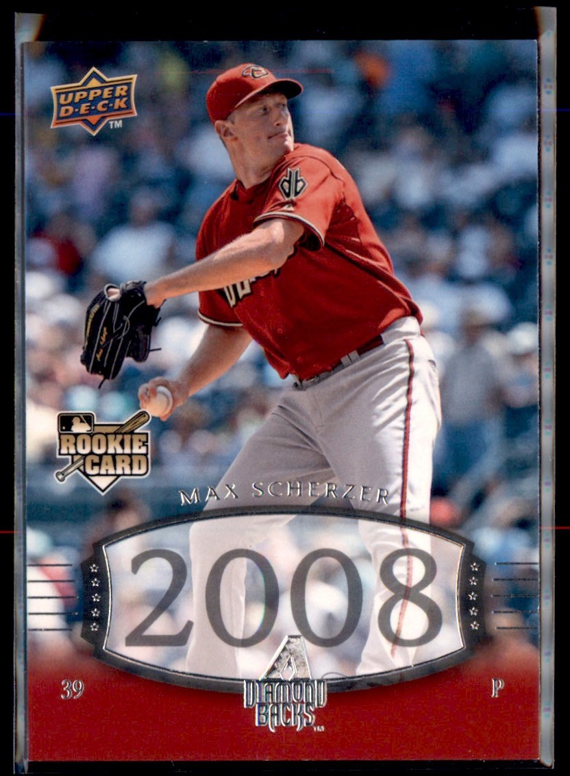 2008 Upper Deck Timeline Max Scherzer Rookie Arizona Diamondbacks #213