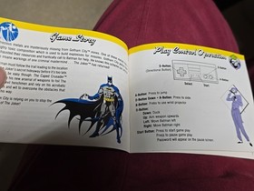 BATMAN RETURN OF THE JOKER NINTENDO NES INSTRUCTION BOOK MANUAL ONLY 