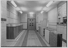 Municipal Building material display, New York City. General view to entrance