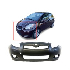 Bumper Cover For 2009-2011 Toyota Yaris Hatchback W Fog Light Holes Front Primed