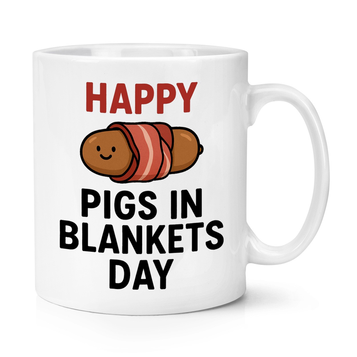 Happy Pigs In Blankets Day 10oz Mug Cup Christmas Funny Secret Santa Sausage