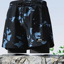 Surfing Shorts L-5XL Men's Swimming Trunks Quick Drying Printing Flat Angle Swim