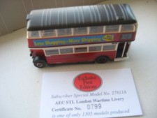 EFE 1:76 AEC STL BUS LONDON TRANSPORT War Time Livery Sondermodell Nr 27811A