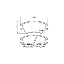 Plaquette de frein Hyundai ATOS