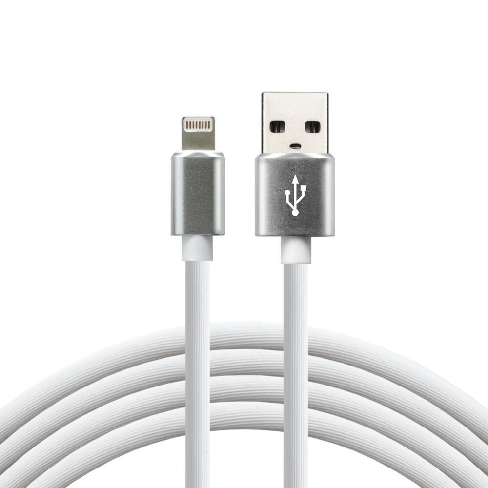 5903205770721 Постоянно действующий USB-кабель Lightning 1 м - Weiß, Силикон, Германия