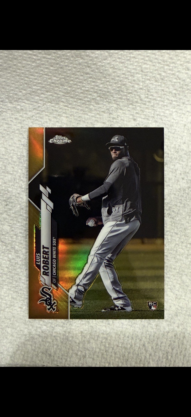 Luis Robert 2020 Topps Chrome 60 Gold Refractor Photo Variation /50 
