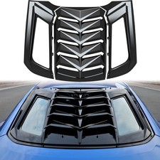 KEWISAUTO Rear Window Louver for Mustang 15-25  Back Windshield Sun Shade