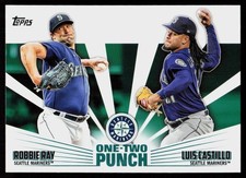 2023 Topps Robbie Ray Luis Castillo #12P-24 BASEBALL CARD Mariners One-Two Punch