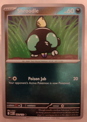 Shroodle 091/132 ME01 Mega Evolution Reverse Holo Near Mint