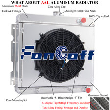 4 Row Radiatorshroud Fan For 67-73 Plymouth Valiant Duster 69-73 Dodge Dart 4 Row Radiatorshroud Fan For 67-73 Plymouth Valiant Duster 69-73 Dodge Dart
