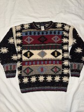 Vintage The Woolrich Women s Knit 100 Wool Patterned Winter Sweater Size M