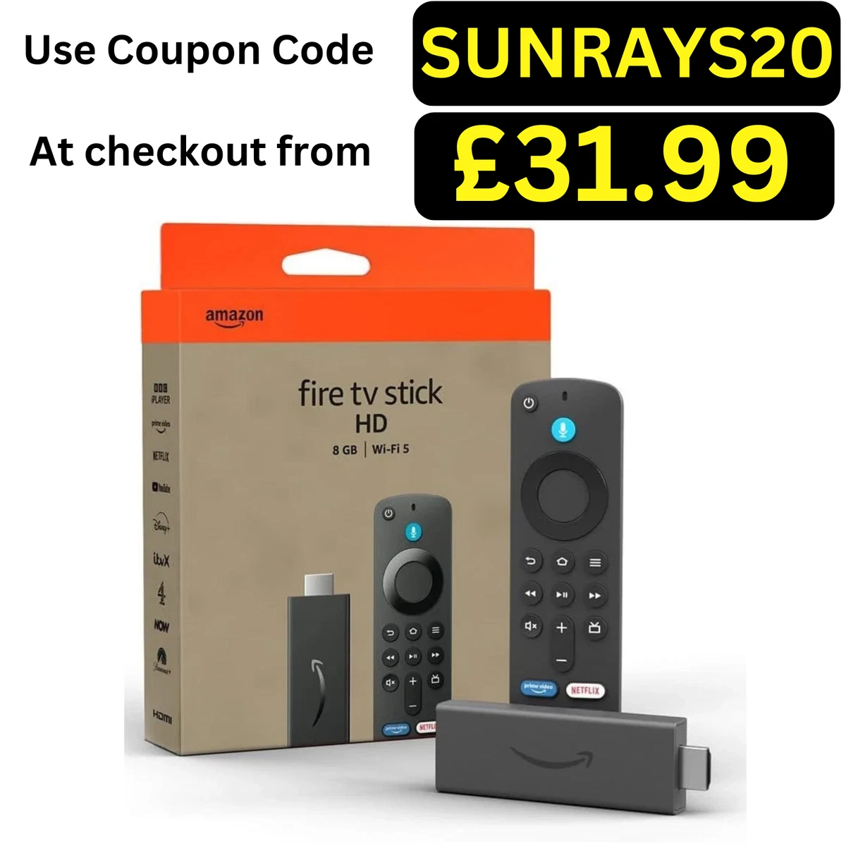 新品未開封 Fire TV Stick HD 8GB Wi-Fi 5 2個セット Fire Stick TV HD Amazon Wi-Fi 5 8GB 新品 Netflix YouTube TVer Hulu