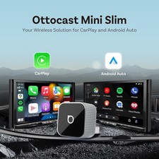 Ottocast Mini Cube 3.0 USB Wireless CarPlay Adapter Android Auto USB Plug Dongle