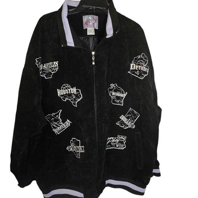 Vintage O.D.P. NBA Basketball Embroidered Black Velvet Streetwear Jacket Size 3X