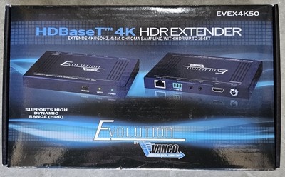 Vanco EVEX4K50 Evolution HDBaseT 4K HDR Extender w/ POC HDMI VIDEO BALUN
