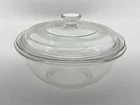 Pyrex 023 Clear Glass Casserole Dish Lid 1.5 Qt Round Vintage USA Bakeware