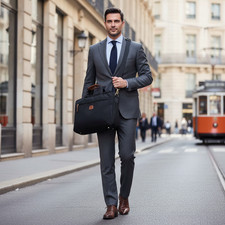 Borsa Lavoro Bric’s BXL05126 Unisex Nylon Oxford Tracolla Rimovibile 38x25x6,5