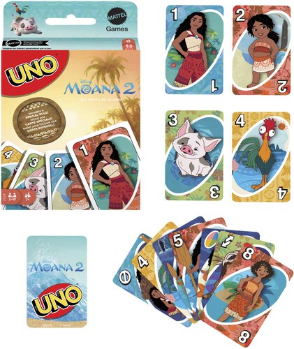Mattel Games - UNO Moana 2 игрушка Карточная игра настольная игра 2590₽