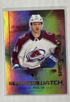 2024-25 SP Authentic Future Watch Spectrum FX Unscratched Bounty Jason Polin