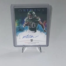 2021 Panini Origins Michael Carter RC Rookie Auto 08/25 New York Jets