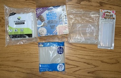 Glue gun Stick Lot James Alex Superbonder, Magic Melt, Opened Packages Some VTG 