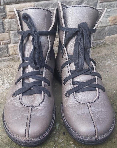 Women Arche Boots Grey Leather 5