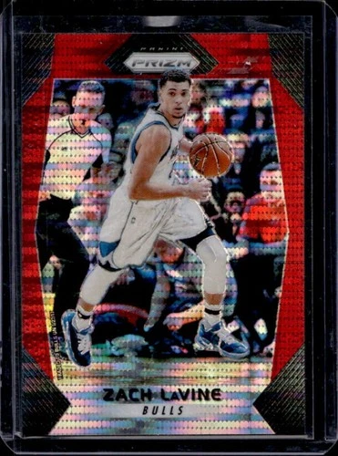 2017-18 Panini Prizm Zach LaVine Prizm Red Pulsar #/25 Bulls