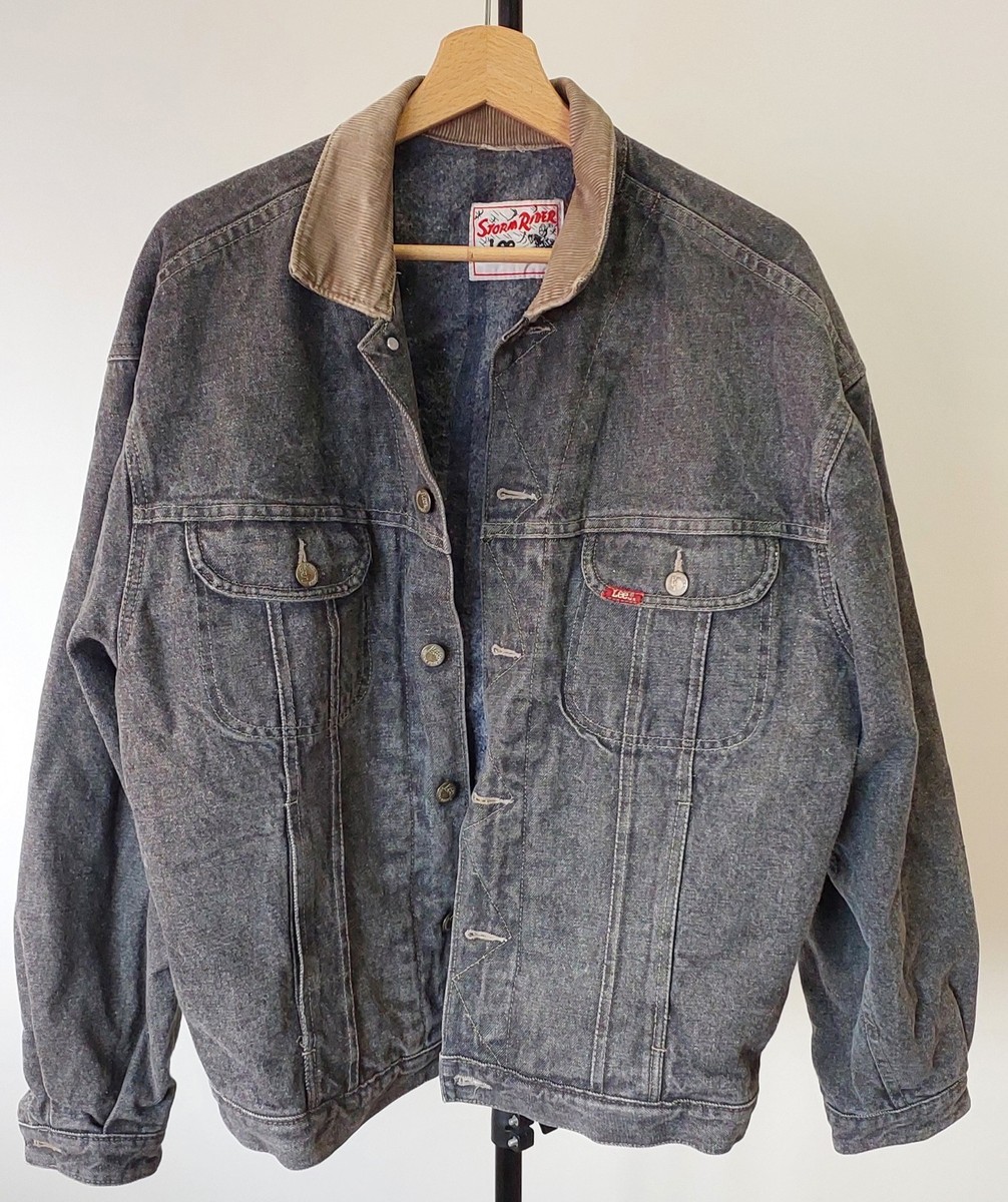 Vintage Lee Storm Rider Blanket Lined Denim Jacket Size M | eBay