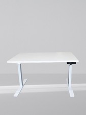 Electric Desk White Frame With White Top