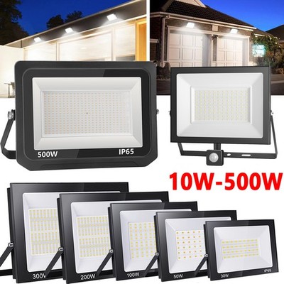 LED Strahler Außen Fluter 10W-500W Flutlicht IP65 Scheinwerfer 230V Baustrahler