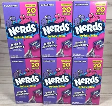 Nerds Drink Mix Grape & Strawberry To Go Sticks Sugar Free (6 Pack) 7/26