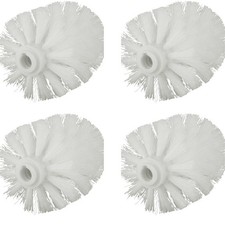 4Pcs Toilet Bowl Brush Replacement Head, Universal Head White