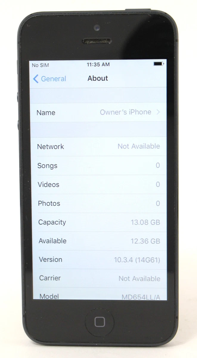 iPhone 5 Gray iOS Just Listed 2026