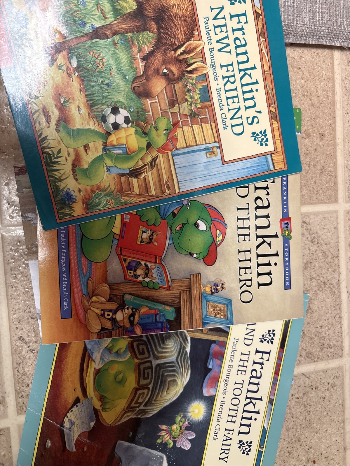 Set Of 3 Franklin The Turtle Scholastic Paper Books