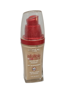 L'Oreal Infallible Never Fail Makeup 606 NATURAL BUFF 1.0 Fl. oz