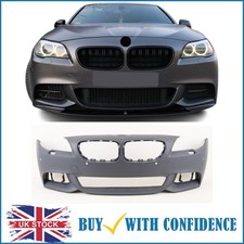 Front Bumper Primed PDC & Washer Holes Fits BMW 5 Series F10 F11 M-Sport 2013-17