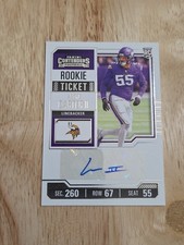 2023 Contenders ANDRE CARTER II Rookie Ticket Autograph #170 Rookie Auto Vikings
