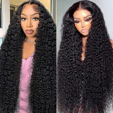 30Inch Deep Wave Lace Front Wigs Human Hair 13x6 Lace Front Wigs Human Hair P...