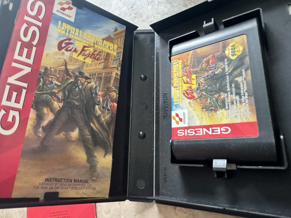 Lethal Enforcers Bundle: I & II with Justifier gun for Sega Genesis Gun Fighters - Image 4 of 4