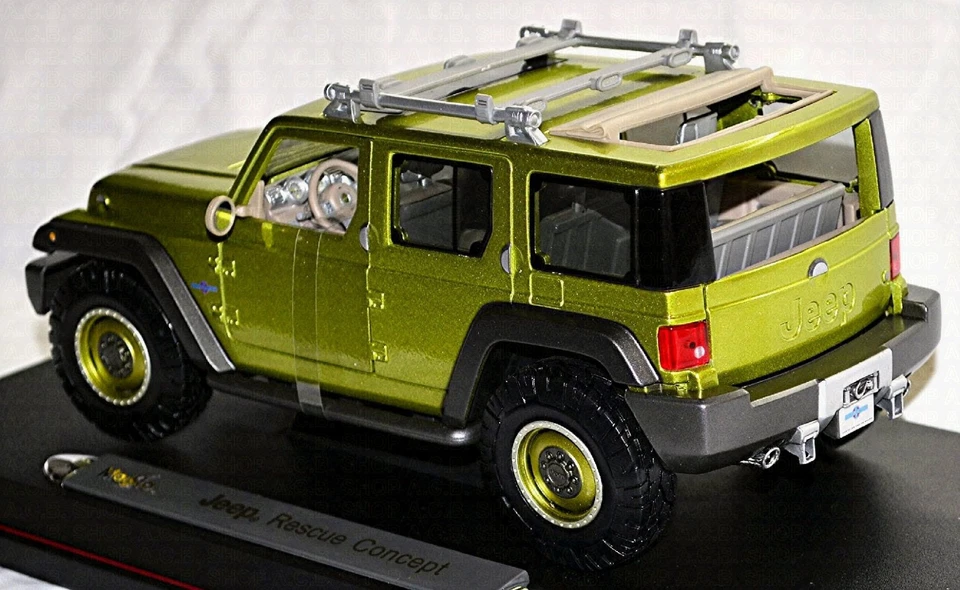 Jeep Rescue Concept 2004 Verde Metálico 1:18 Maisto 36699 - Imagen 3 de 4