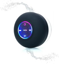 LED Bathroom Waterproof Wireless Bluetooth Speakers, Portable Mini Speaker