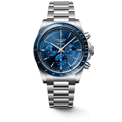 Longines Conquest Chronograph 42 MM Stainless Blue Dial Auto Watch L38354926