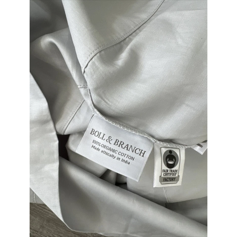 Boll And Branch Signature Hemmed King-Size Pillowcases Shore. Set Of 2 Shore - Image 3 of 3