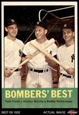 1963 Topps #173 Mickey Mantle Bomber's Best Yankees 6 - EX/MT