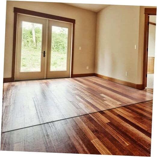 Clear Office Chair Mat 0.06in Thick 39.4x118.1in Transparent Floor Protector