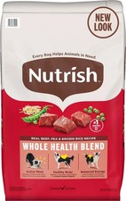 Nutrish Real Beef, Pea,  Brown Rice Recipe Dry Dog Food, 50-lb bag Rachael Ray