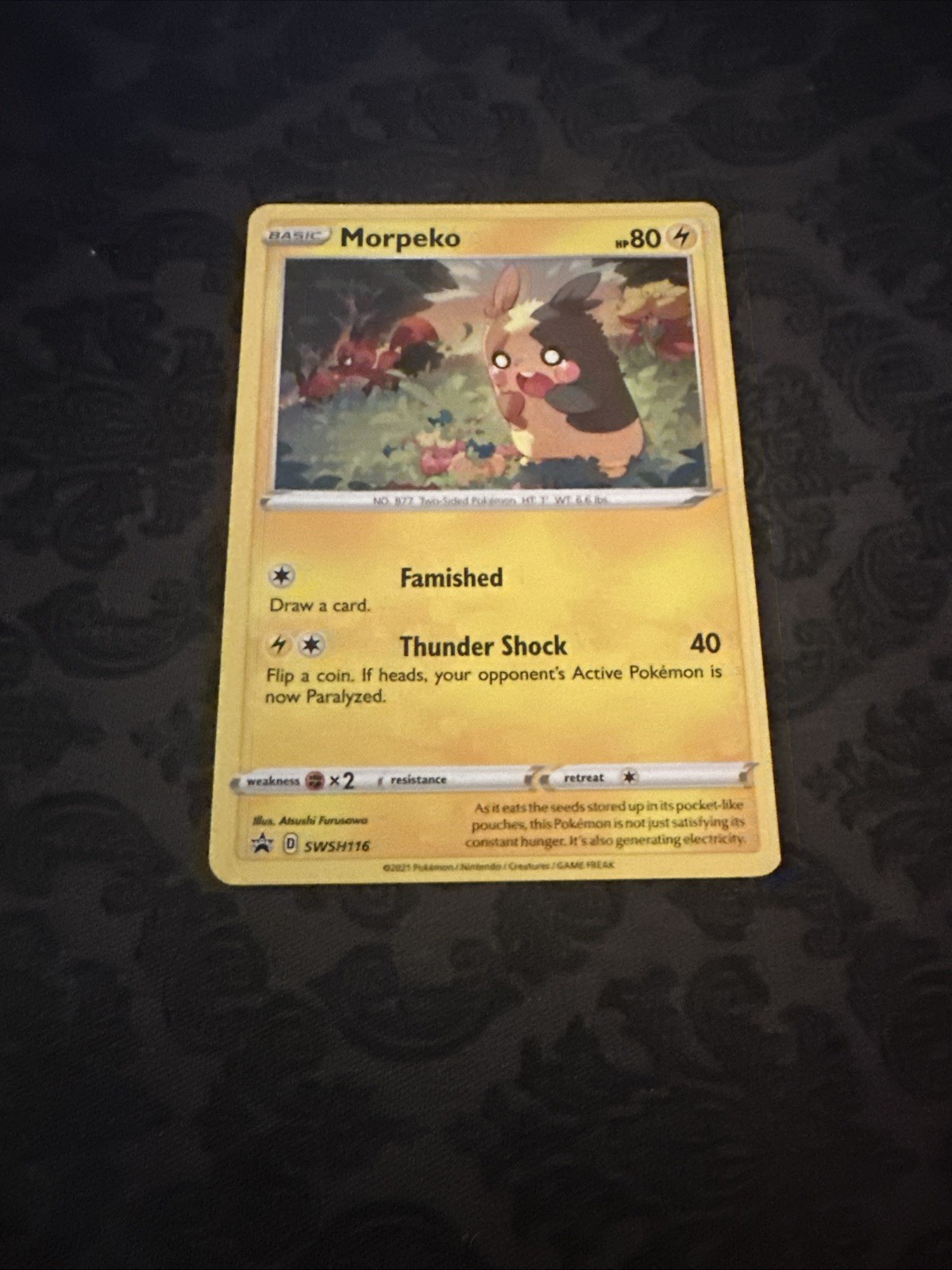 Pokemon Card Morpeko Holo Promo (SWSH116) - Chilling Reign