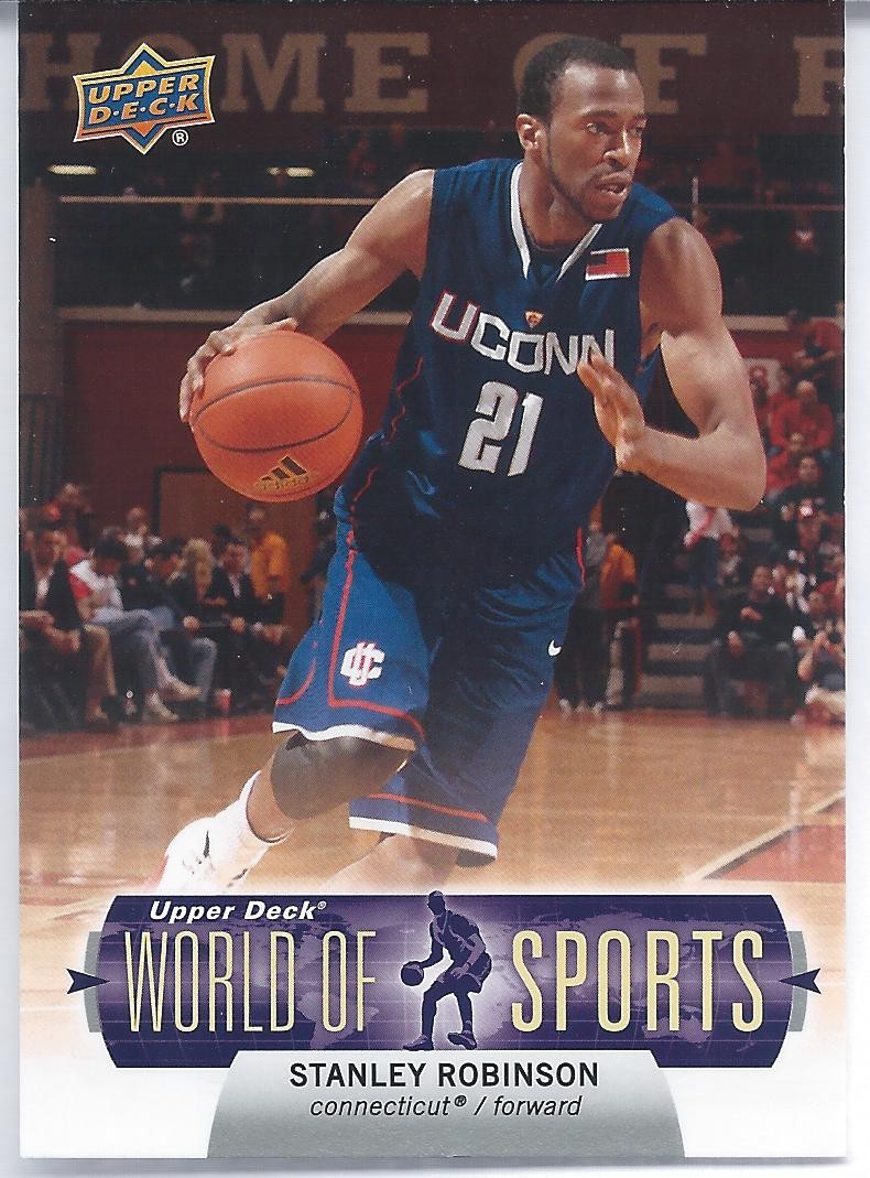 2011 Upper Deck World Of Sports STANLEY ROBINSON Connecticut UConn Iowa Miracles
