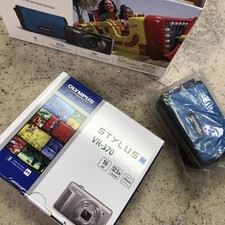 Olympus Stylus VR-370 Digital Camera Black 16 MP 12.5x Zoom 24mm HD 720 Compact